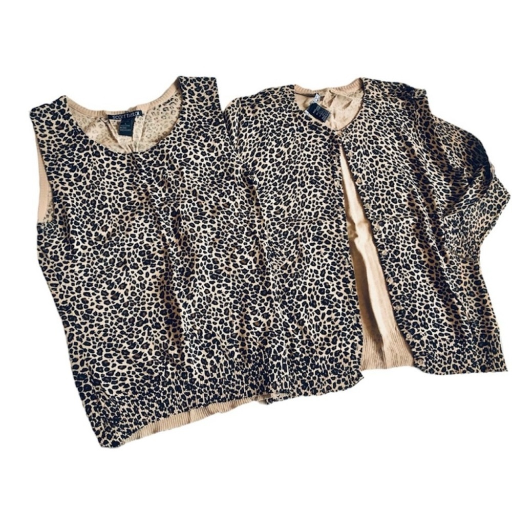 Scott Taylor Cheetah Print Set Sz S